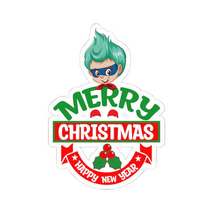 Kiss-Cut Stickers - Merry chridtmas from super kiddo - [[{"value":"Wonderwear Kid"}]]