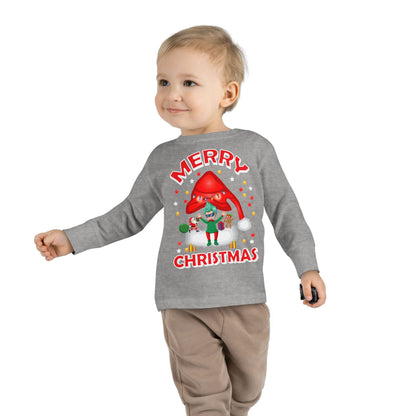 Toddler Long Sleeve Tee - Merry christmas - [[{"value":"Wonderwear Kid"}]]