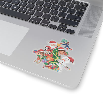 Kiss-Cut Stickers - Super kiddo making christmas tree - [[{"value":"Wonderwear Kid"}]]