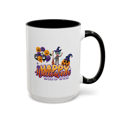 Accent Coffee Mug - Happy halloween trick or treat - [[{"value":"Wonderwear Kid"}]]