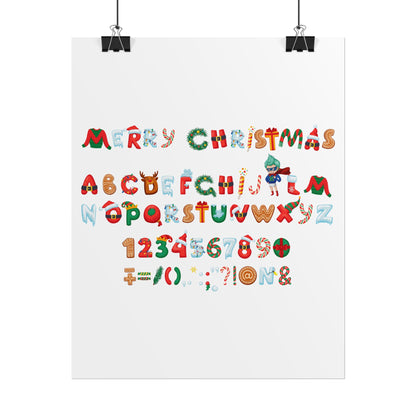 Rolled Posters - Christmas alphabet - [[{"value":"Wonderwear Kid"}]]