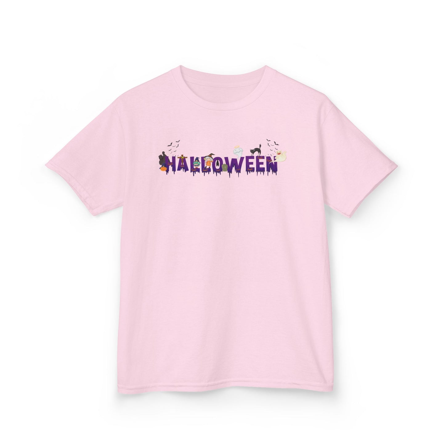 Kids Heavy Cotton™ Tee - Holloween word Printify