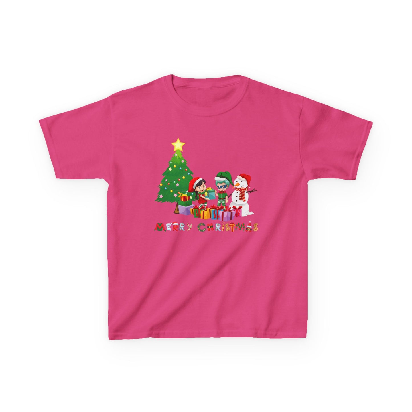 Kids Heavy Cotton™ Tee - Super kiddo preparing gifts - [[{"value":"Wonderwear Kid"}]]