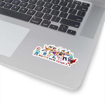Kiss-Cut Stickers - Happy new year from super kiddo - [[{"value":"Wonderwear Kid"}]]