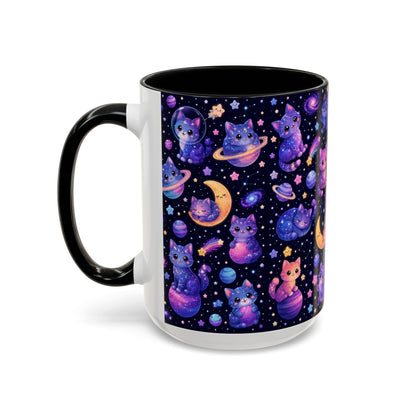 Accent Coffee Mug (11/15 oz) - Galaxy cats
