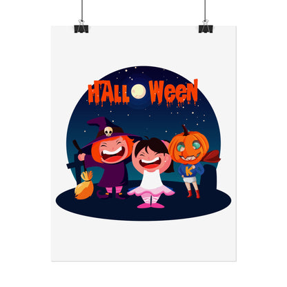 Rolled Posters - Super kiddo wearing pumpkin - [[{"value":"Wonderwear Kid"}]]