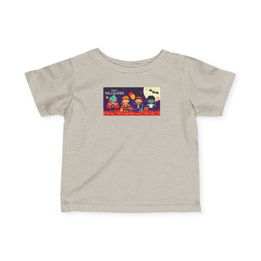 Infant Fine Jersey Tee - Super kiddo with friends on holloween - [[{"value":"Wonderwear Kid"}]]