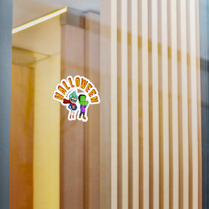 Halloween Kiss-Cut Vinyl Decals – Holloween with super kiddo Printify