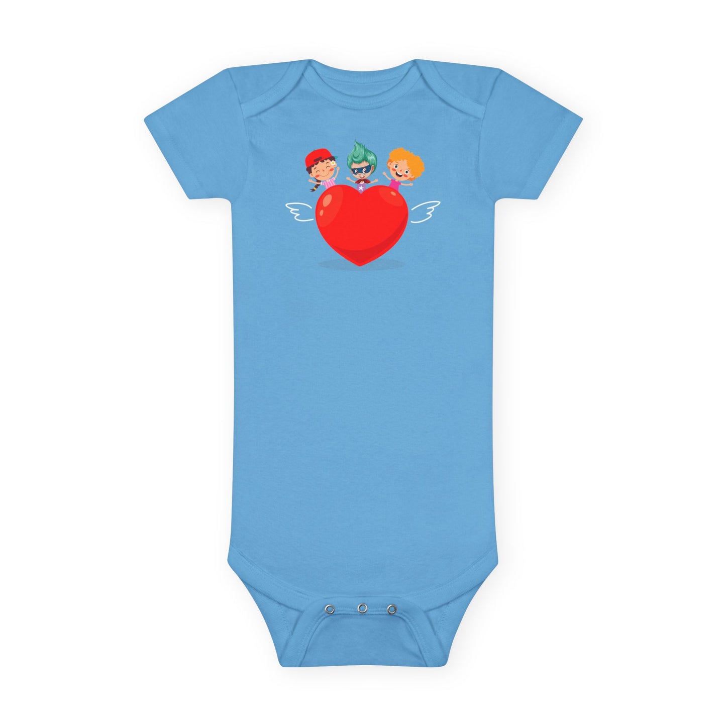 Infant Jersey One Piece - Valentines - Super kiddo on top of heart - [[{"value":"Wonderwear Kid"}]]
