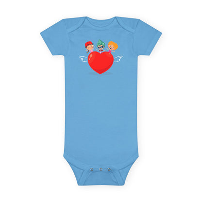 Infant Jersey One Piece - Valentines - Super kiddo on top of heart - [[{"value":"Wonderwear Kid"}]]