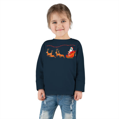 Toddler Long Sleeve Tee - Santa kiddo - [[{"value":"Wonderwear Kid"}]]
