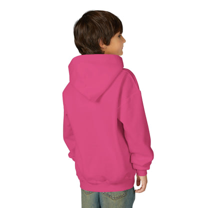 Youth Heavy Blend Hooded Sweatshirt - Super kiddo brushing teeth - [[{"value":"Wonderwear Kid"}]]