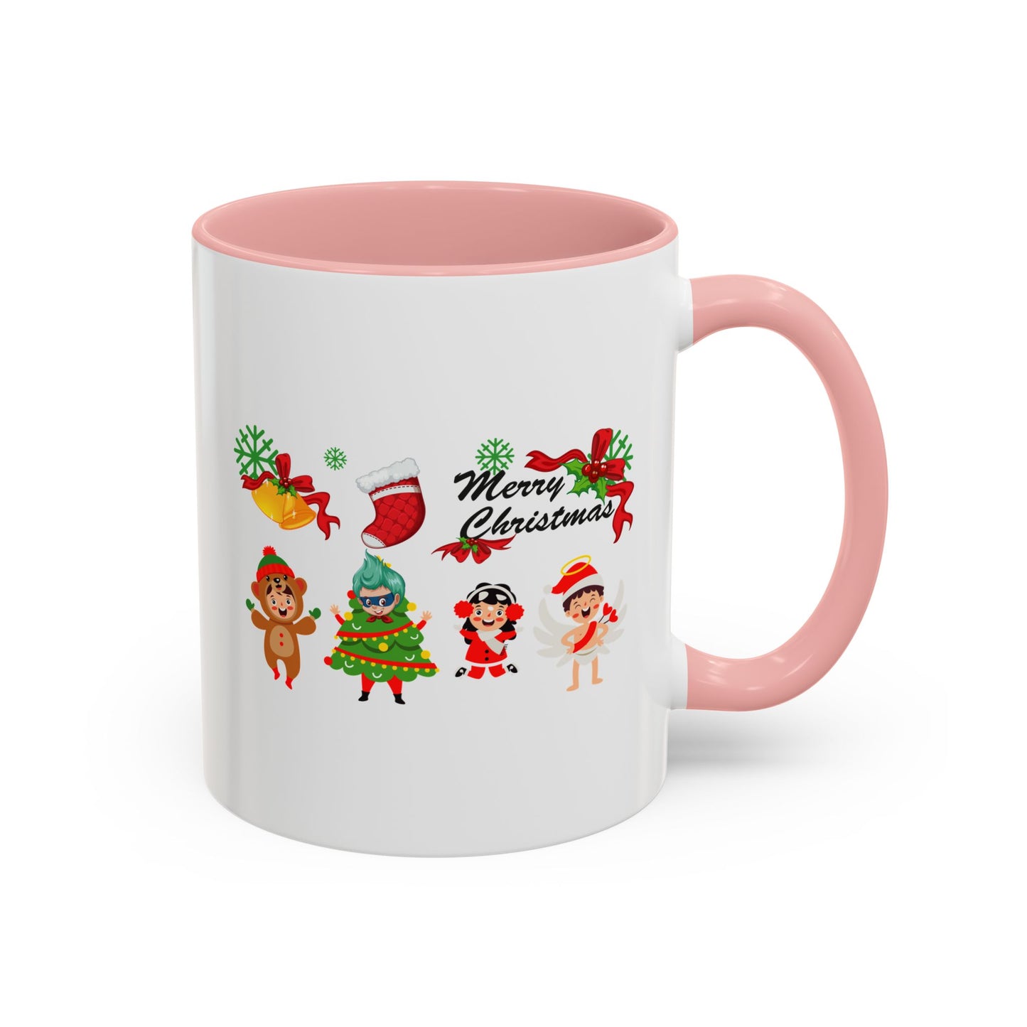 Accent Coffee Mug - Merry christmas from super kid