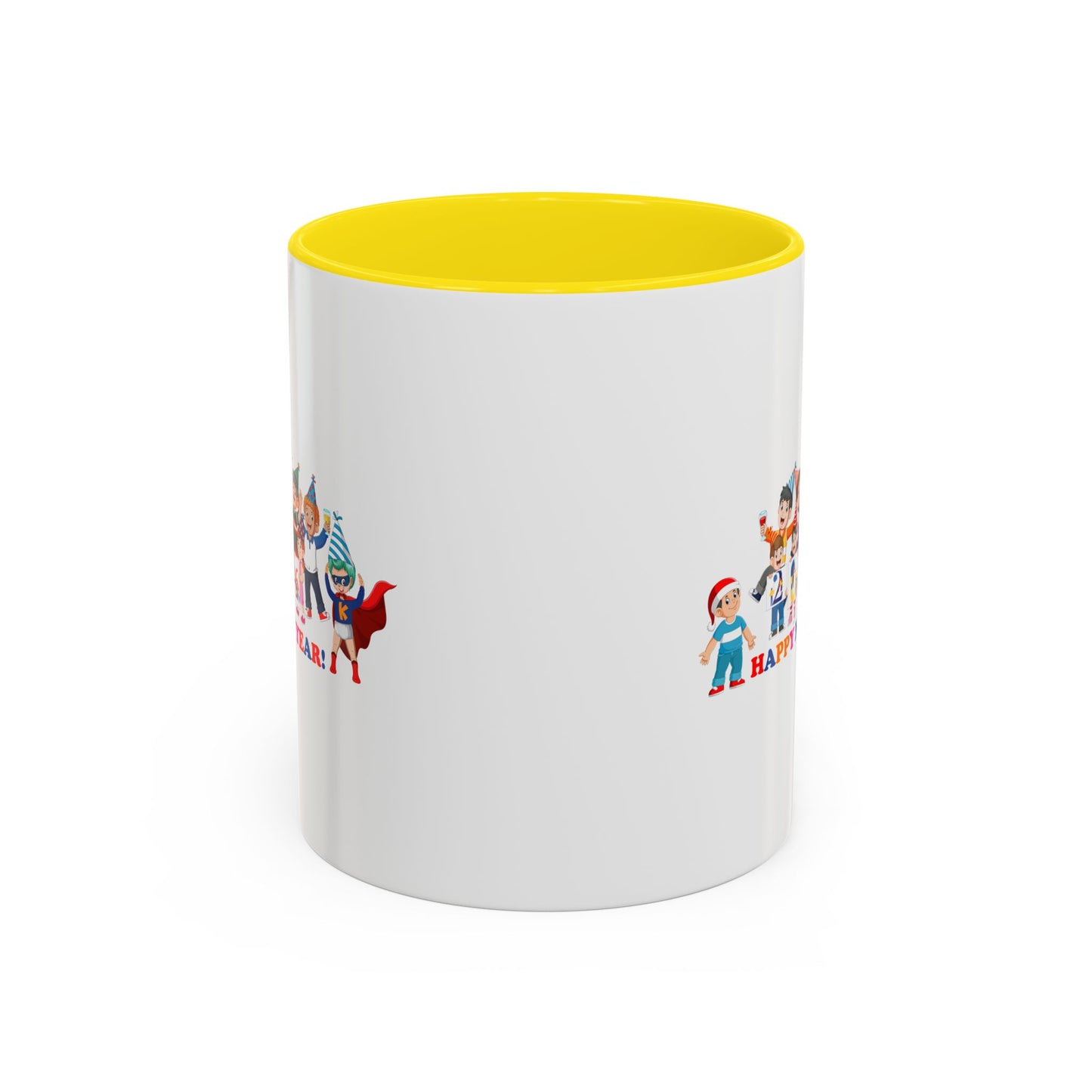 Accent Coffee Mug - Happy new year from super kiddo