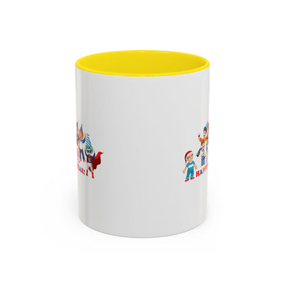 Accent Coffee Mug - Happy new year from super kiddo - [[{"value":"Wonderwear Kid"}]]