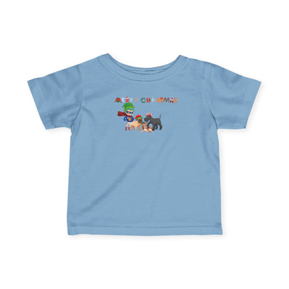 Infant Fine Jersey Tee - Super kiddo woith pet friends - [[{"value":"Wonderwear Kid"}]]