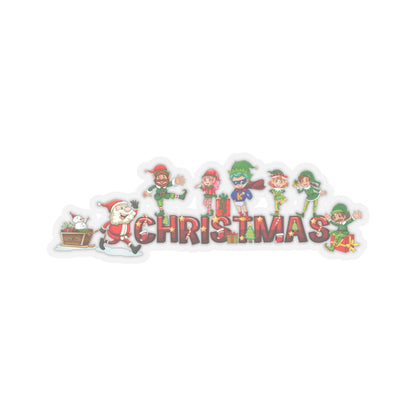 Kiss-Cut Stickers - Christmas with santa claus and friends - [[{"value":"Wonderwear Kid"}]]