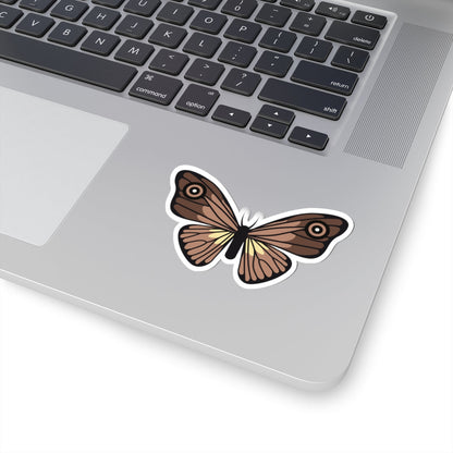 Kiss-Cut Stickers - Brown Butterfly Printify