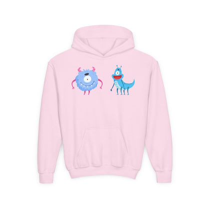 Youth Heavy Blend Hooded Sweatshirt -  One eyed monster Printify
