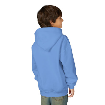 Youth Heavy Blend Hooded Sweatshirt - Super kiddo brushing teeth - [[{"value":"Wonderwear Kid"}]]