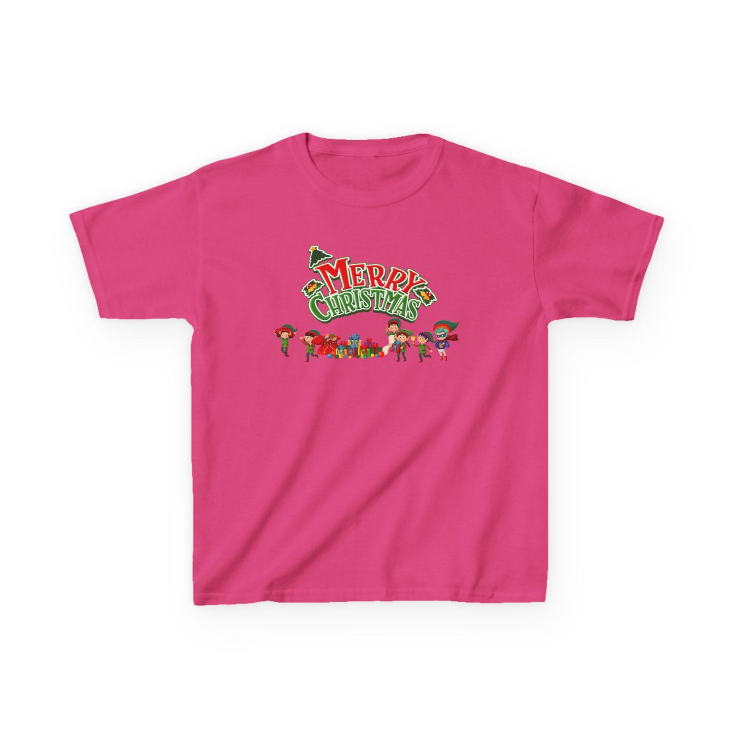 Kids Heavy Cotton™ Tee - Merry christmas from super friends - [[{"value":"Wonderwear Kid"}]]