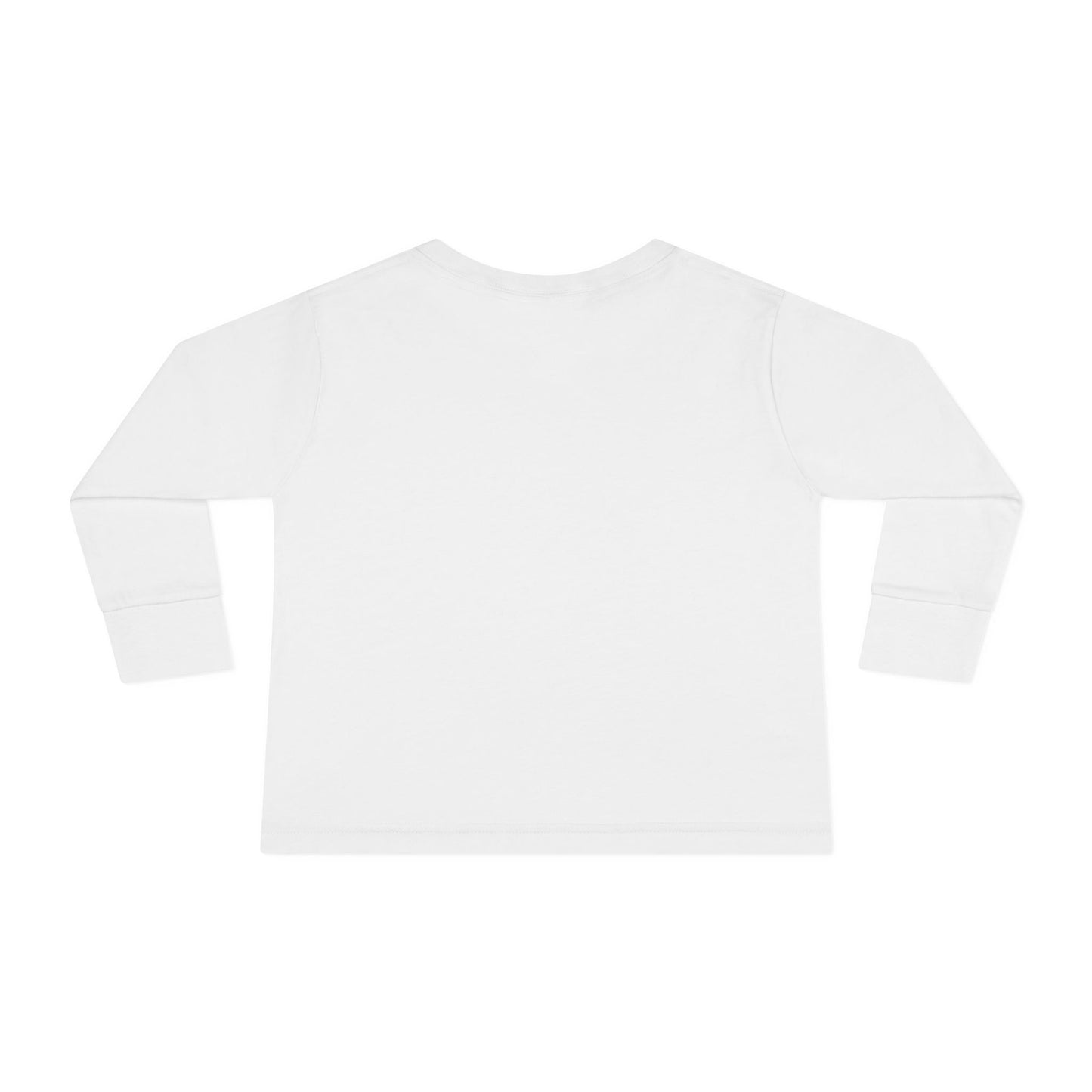 Toddler Long Sleeve Tee - Super kiddo flying on hunted house