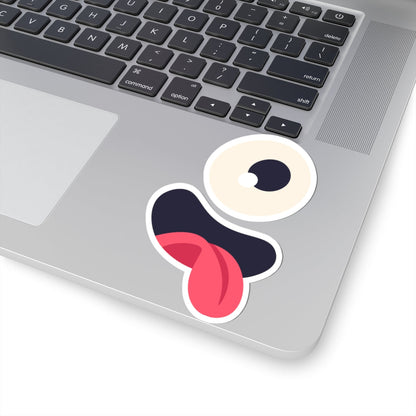 Kiss-Cut Vinyl Decals - Monsters Eyes and tounge Printify