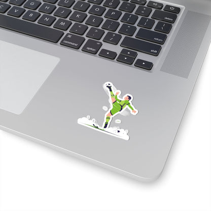 Kiss-Cut Stickers - Kick the Ball Printify