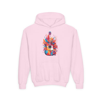 Kids Colorful Guitar Hoodie Printify