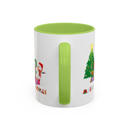 Accent Coffee Mug - Super kiddo preparing gifts - [[{"value":"Wonderwear Kid"}]]