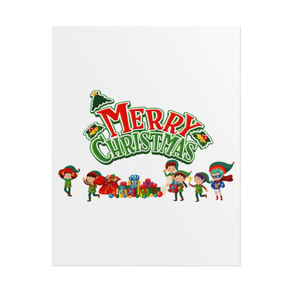 Rolled Posters - Merry christmas from super friends - [[{"value":"Wonderwear Kid"}]]