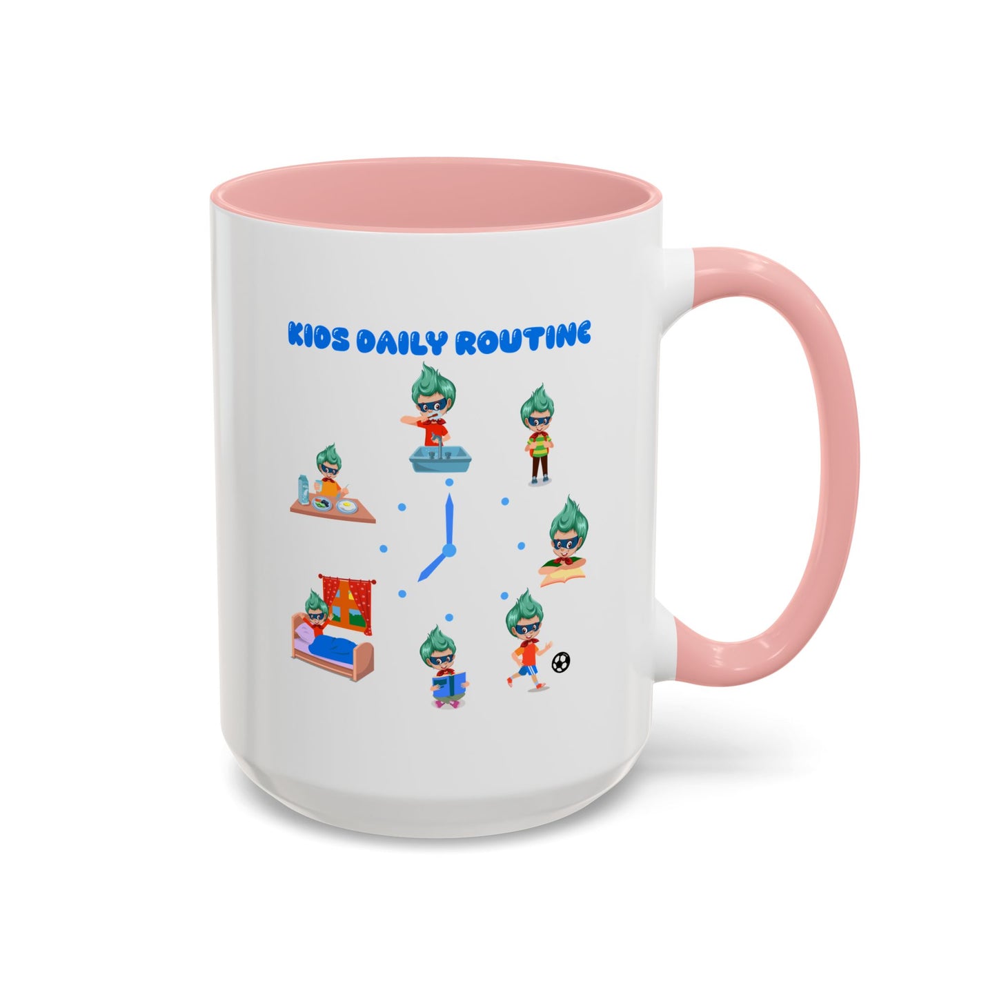 Accent Coffee Mug - Super kiddo daily routine