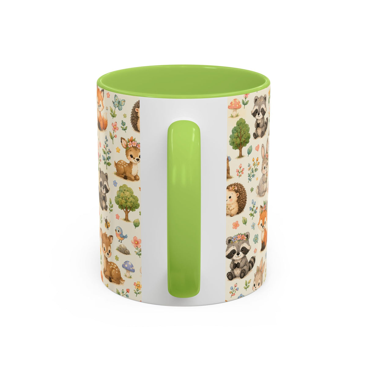 Accent Coffee Mug  (11/15 oz) - Whimsical Woodland Friends