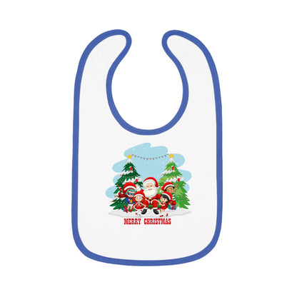 Baby Bib - Super kiddo with santa claus Merry christmas - [[{"value":"Wonderwear Kid"}]]