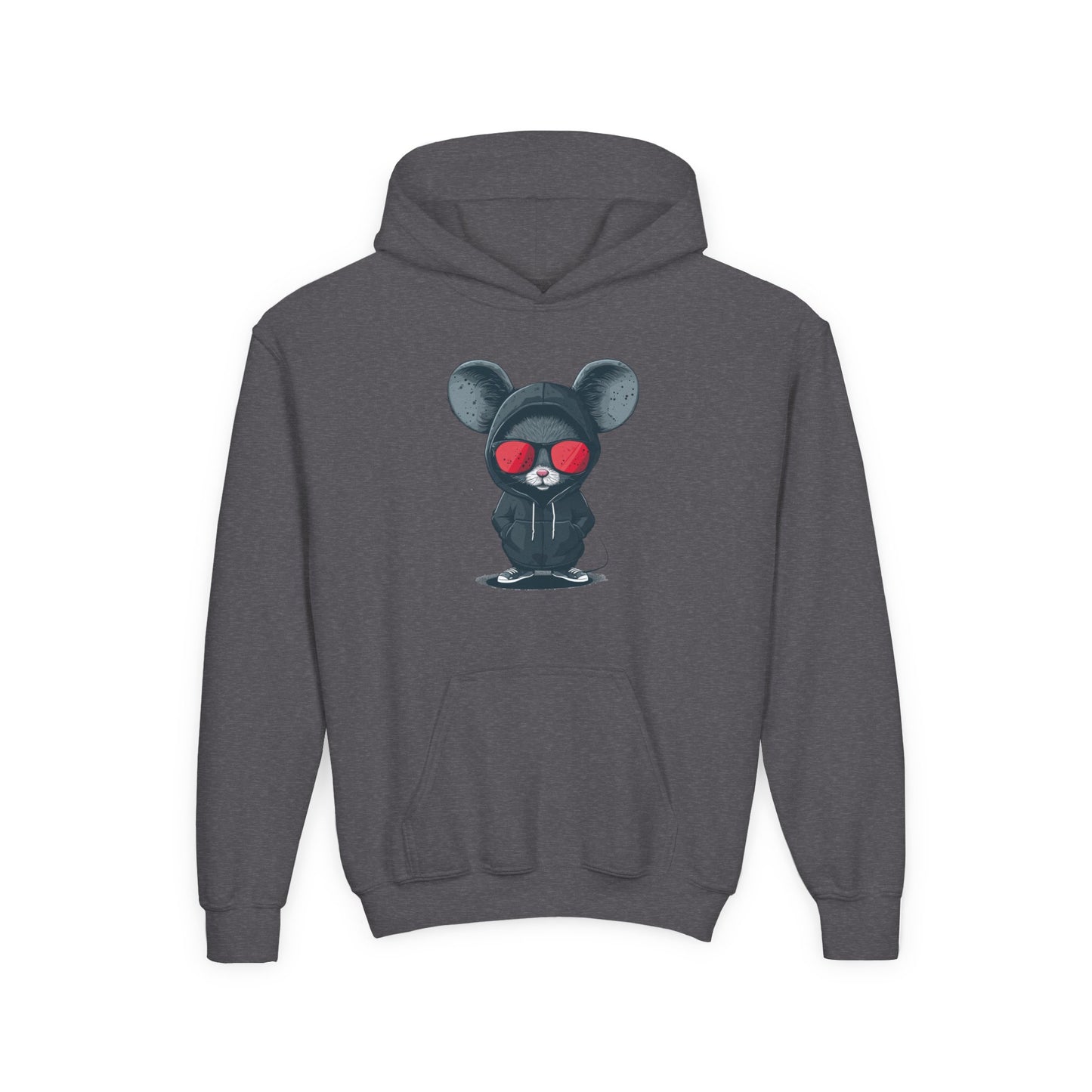 Youth Heavy Blend Hooded Sweatshirt - Cool Bear Design