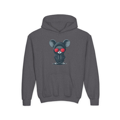 Kids Cool Mouse Hoodie Printify