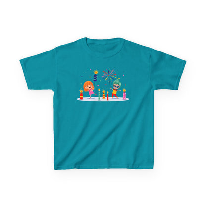 Kids Heavy Cotton™ Tee - Super kiddo lighting fireworks - [[{"value":"Wonderwear Kid"}]]
