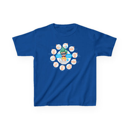 Kids Heavy Cotton™ Tee - Super kiddo hand washing steps - [[{"value":"Wonderwear Kid"}]]