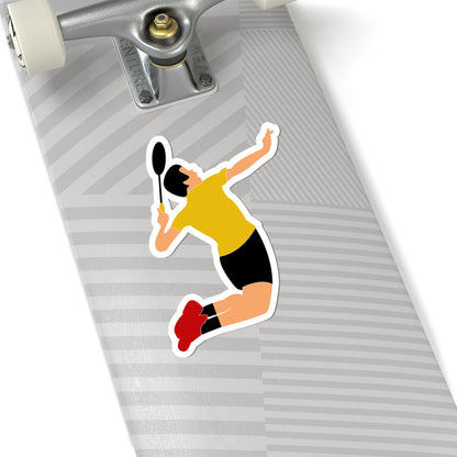 Kiss-Cut Stickers - Badminton Printify