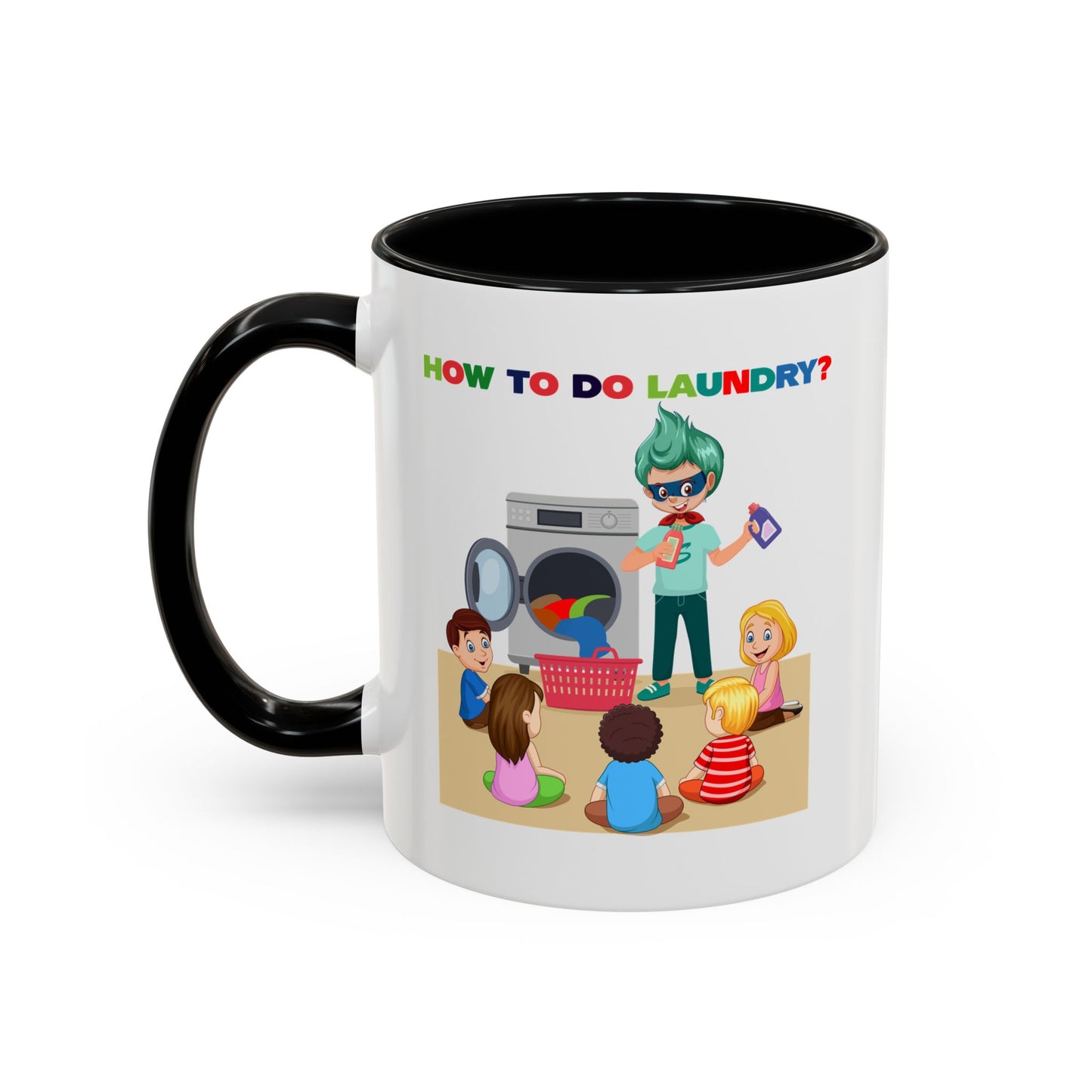 Accent Coffee Mug - super kiddo teaching laundry