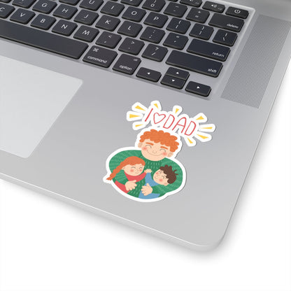 Kiss-Cut Vinyl Decals - Daddy's love Printify