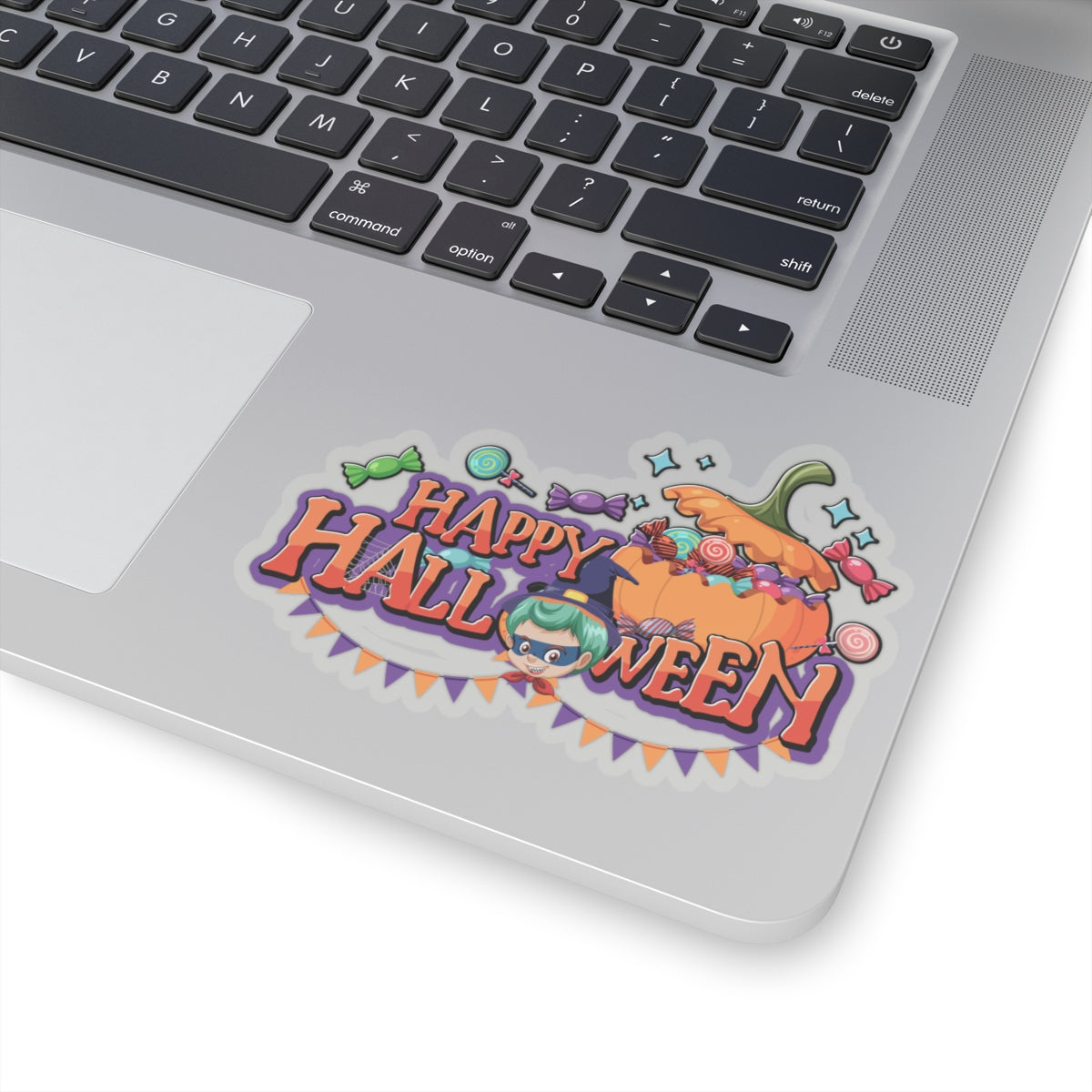 Kiss-Cut Stickers - Happy halloween banner Printify
