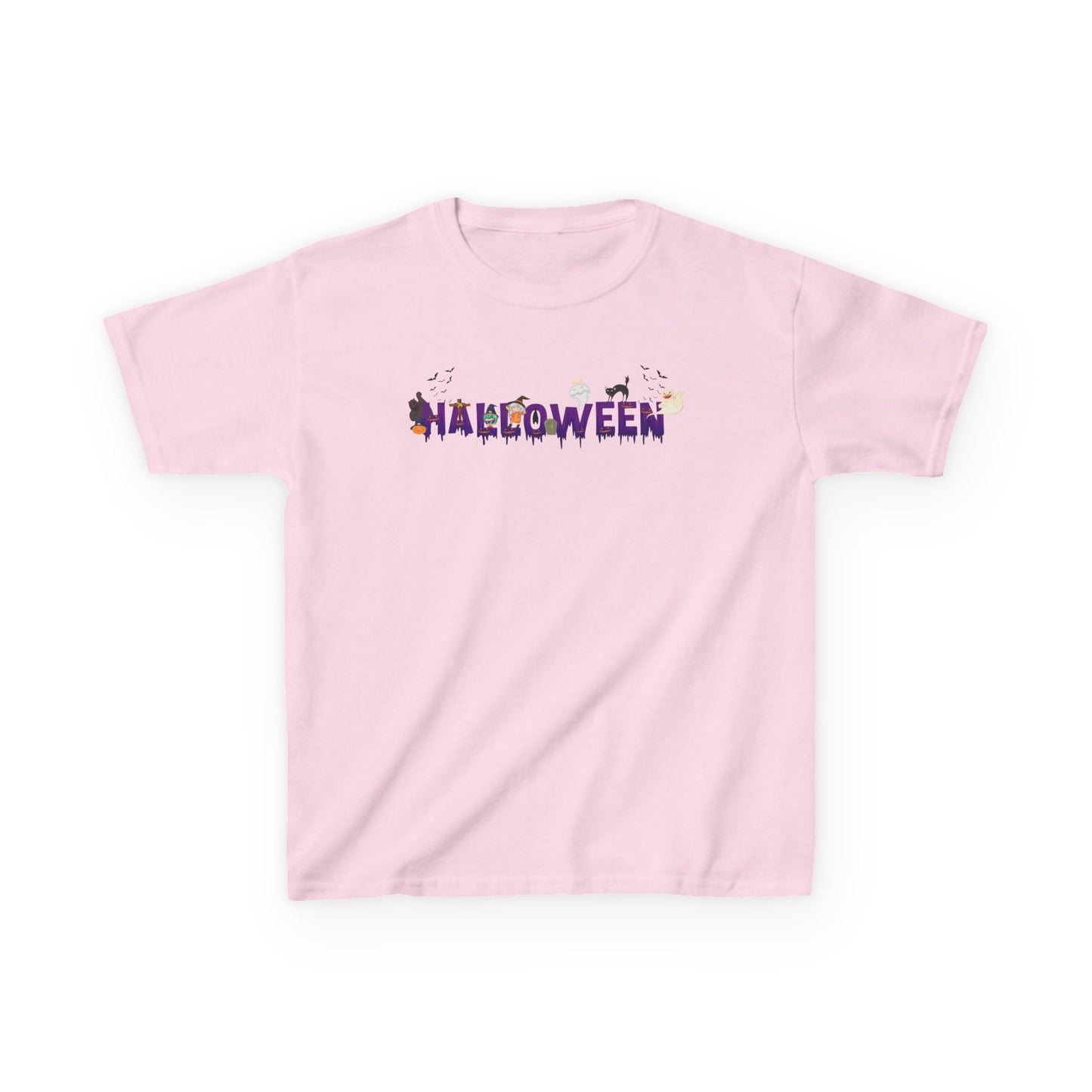 Kids Heavy Cotton™ Tee - Holloween word Printify