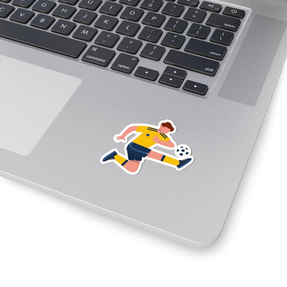 Kiss-Cut Stickers - Man playing soccer Printify