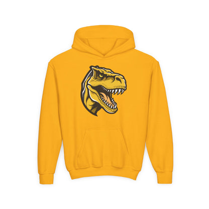 Youth Heavy Blend Hooded Sweatshirt - Tyrannosaurus rex Printify