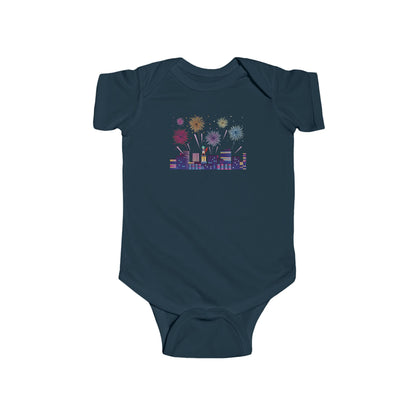 Infant Bodysuit - Super kiddo with fireworks - [[{"value":"Wonderwear Kid"}]]