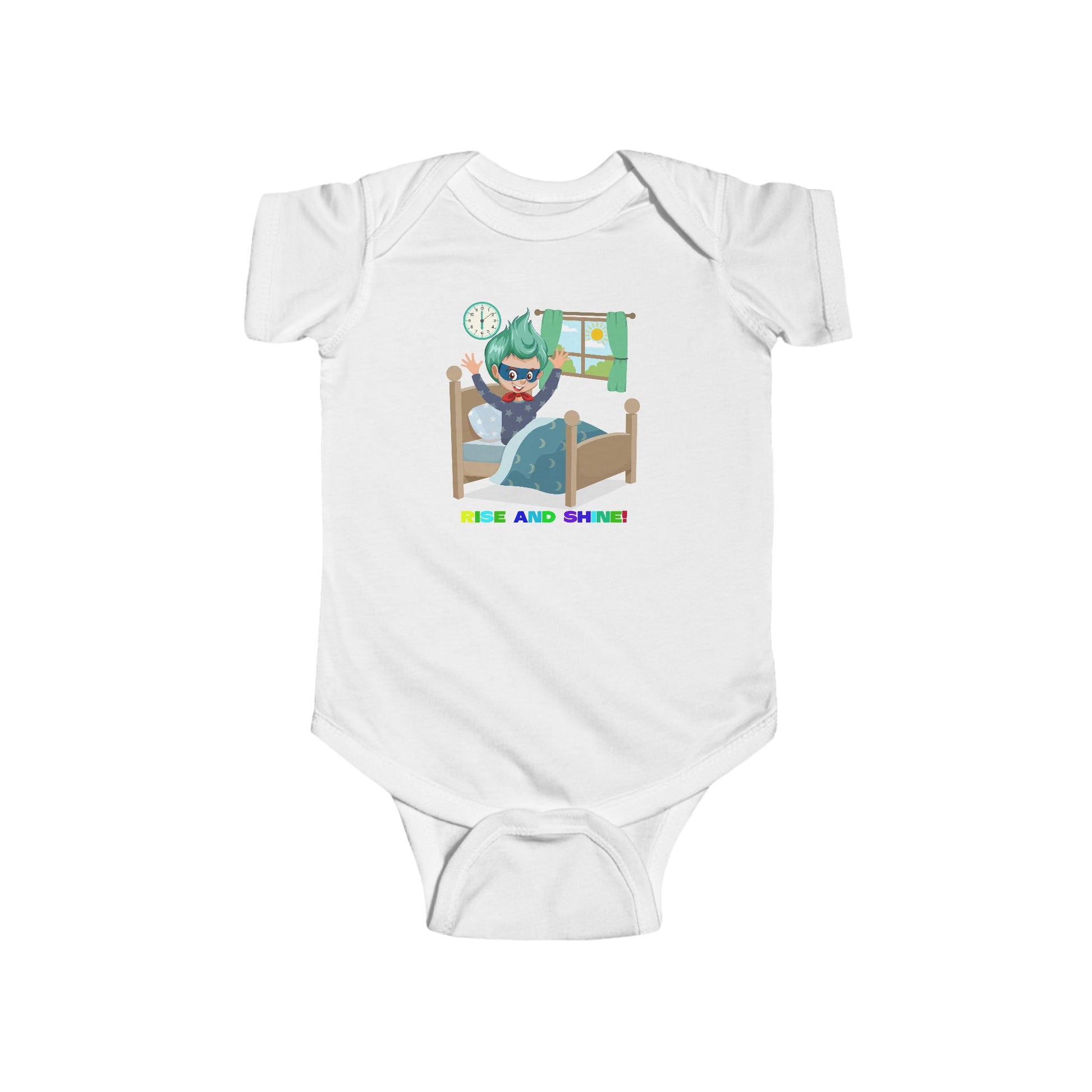 Infant Bodysuit - Super kiddo teaches us to wake up early - [[{"value":"Wonderwear Kid"}]]