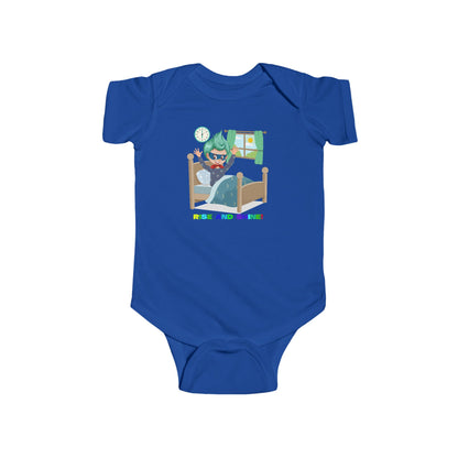 Infant Bodysuit - Super kiddo teaches us to wake up early - [[{"value":"Wonderwear Kid"}]]