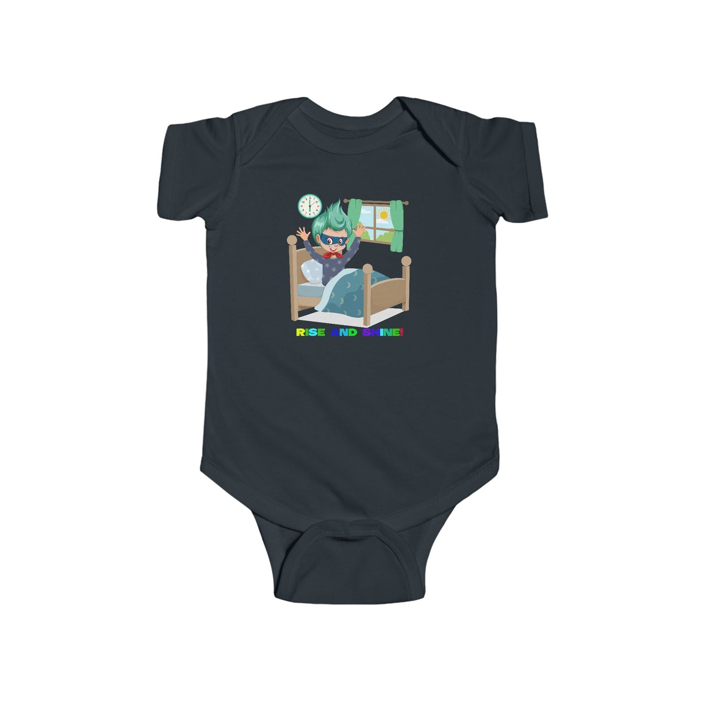 Infant Bodysuit - Super kiddo teaches us to wake up early - [[{"value":"Wonderwear Kid"}]]