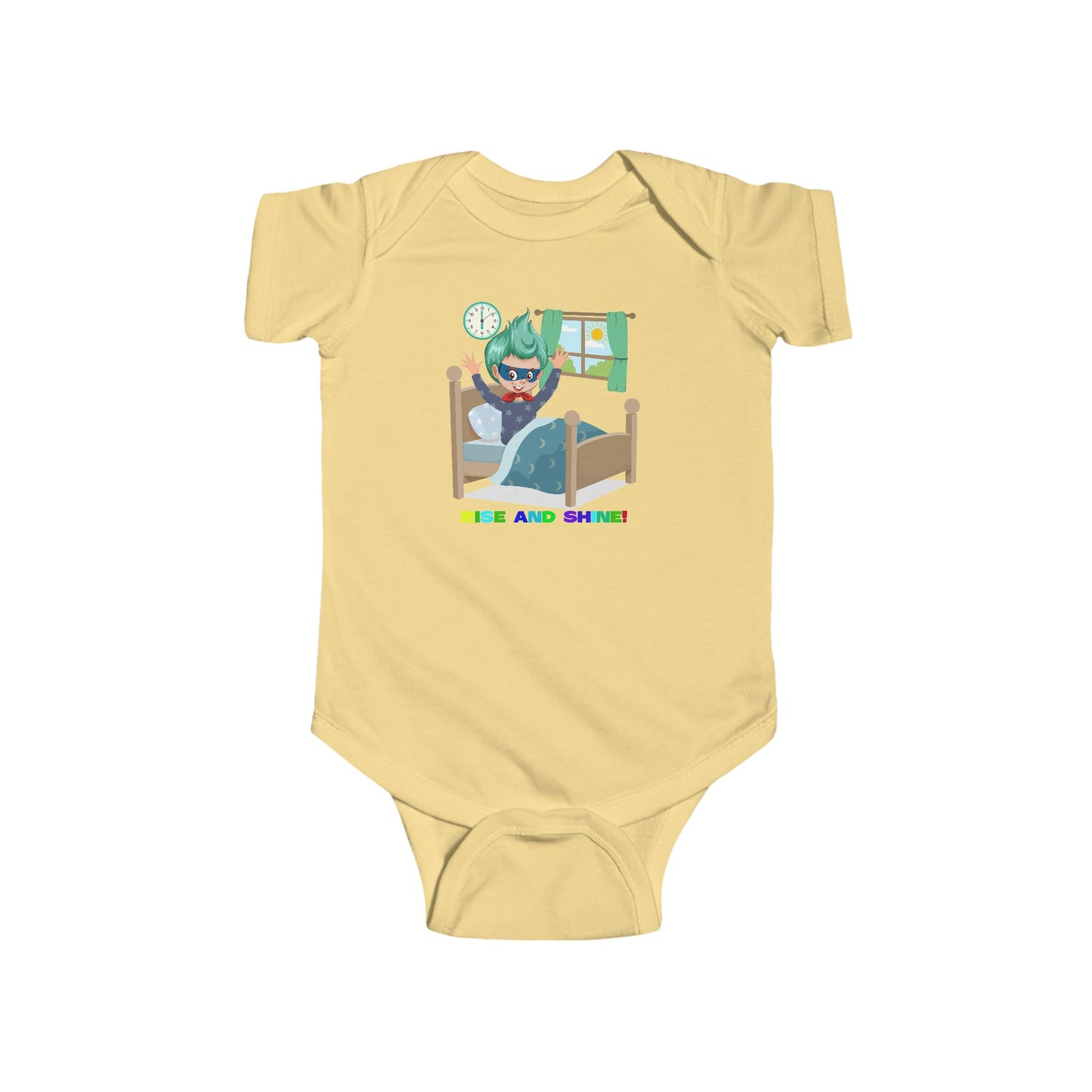 Infant Bodysuit - Super kiddo teaches us to wake up early - [[{"value":"Wonderwear Kid"}]]
